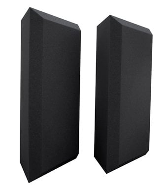 Ultimate Acoustics UA-BTB 1 Pair of 24" H Acoustic Beveled Corner Bass Traps UA-BTBG
