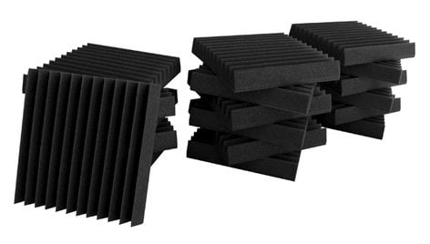 Ultimate Acoustics UA-KIT-SB1 18-Piece Studio Bundle I - 12"x12"x2" Foam Wedge Panels UA-KIT-SB1G
