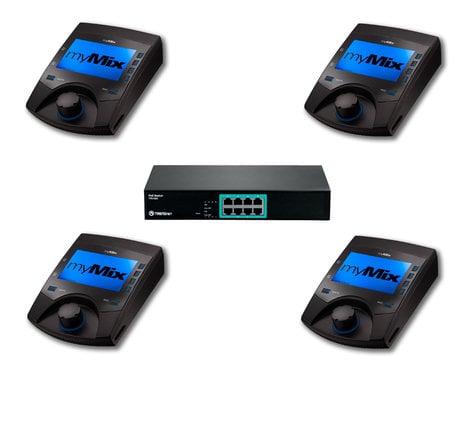 MyMix Mix Pack 4 4 myMix Unit Package with 1x TPE-S80 PoE Switch MIXPACK4