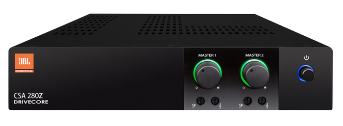 JBL CSA 280Z 80 Watt 2-Channel Amplifier with 70/100V or Low-Impedance Operation CSA280Z