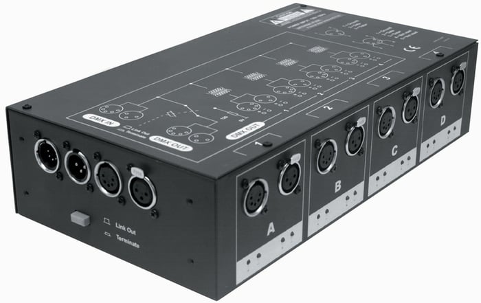 Elation Pro Lighting DMX-Branch / 4 4-Way DMX Distributor DMX-BRANCH/4