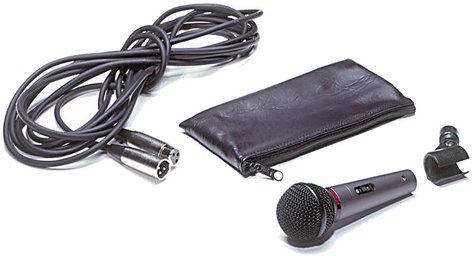 Fender P-52S Cardioid Dynamic Microphone with Cable, Stand Clip, Pouch P52S-MIC-KIT