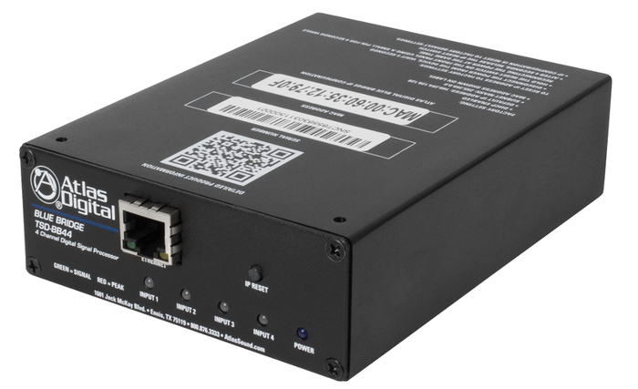 Atlas Sound TSD-BB44 4 In / 4 Out BlueBridge DSP Audio Processor TSD-BB44