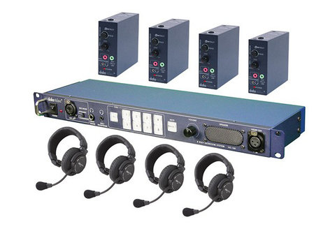 Datavideo Corporation ITC100-HP1K ITC-100 Intercom System Combo Product Package for Four Users ITC100HP1K