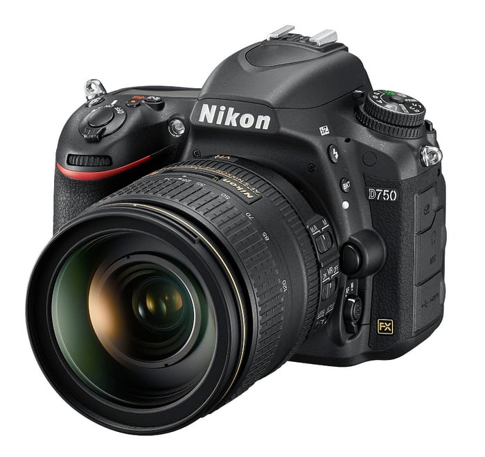 Nikon D750 DSLR Camera 24.3MP, With AF-S NIKKOR 24-120mm F/4G ED VR Lens