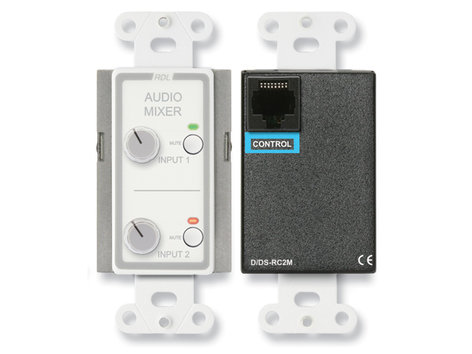 Radio Design Labs D-RC2M D-Series Two Source Remote Audio Mixing Control with Muting D-RC2M