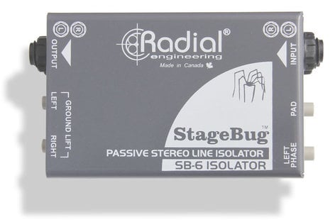 Radial Engineering StageBug SB-6 Passive Stereo Line Isolator STAGEBUG-SB6