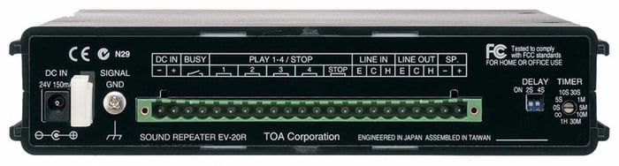 TOA EV-20RPS Digital Message Repeater With USB And Power Supply
