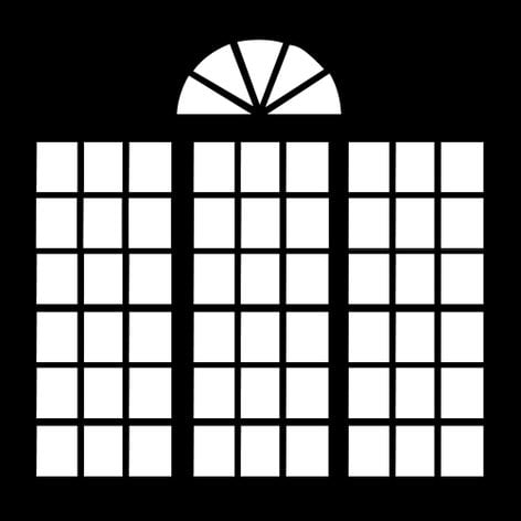 Apollo Design Technology MS-6011 "Window French Bay" Pattern Steel Gobo MS-6011