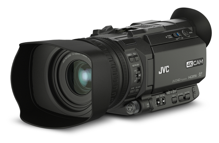 JVC GY-HM170U 4K CAM Compact Handheld Camcorder With Integrated 12x Lens