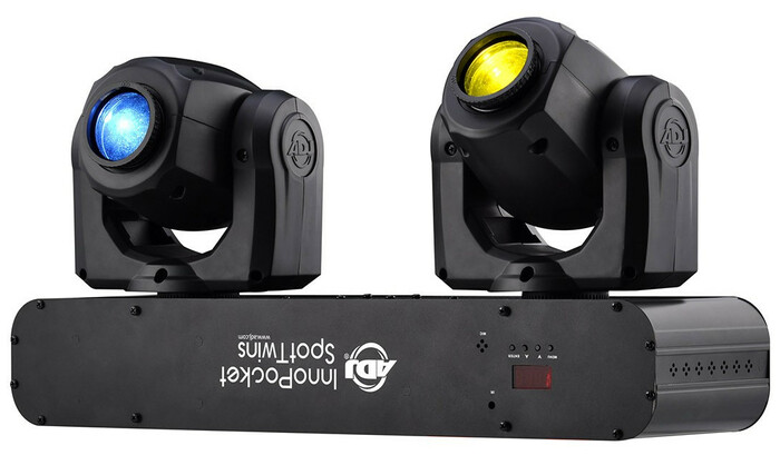 ADJ Inno Pocket Spt Twin 2x12W LED Mini Moving Heads On Mounting Bar