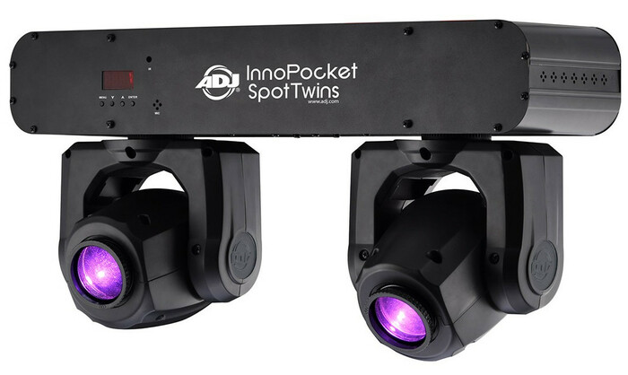 ADJ Inno Pocket Spt Twin 2x12W LED Mini Moving Heads On Mounting Bar