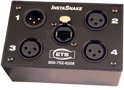 ETS PA203P InstaSnake Passive Network Audio Snake with (3) Sends and (1) Pigtail Return ETS-PA203P