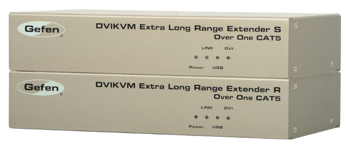 Gefen Inc EXT-DVIKVM-ELR Extra Long Range Extender with DVI and USB EXT-DVIKVM-ELR