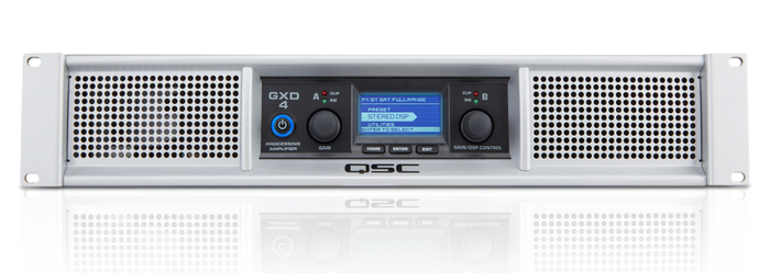 QSC GXD4 2-Channel Power Amplifier With DSP, 600W At 4 Ohms