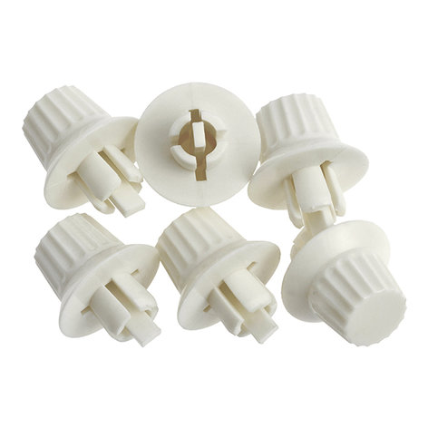 Quam KIT#109 Set of (6) White Replacement Volume Control Knobs KIT#109