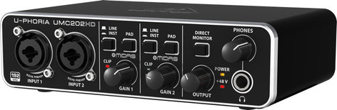 Behringer UMC202HD 2x2 USB Audio Interface UMC202HD