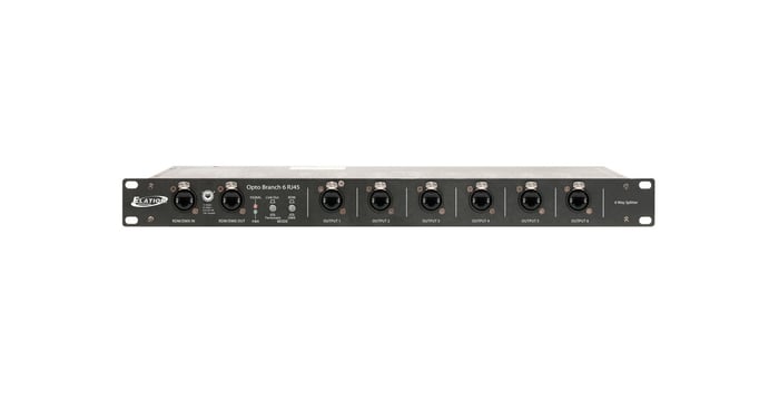 Elation Pro Lighting OPTO-BRANCH 6 RJ45 DMX/RDM 6-Way Splitter using RJ45 Ethercon OPTO-BRANCH/6-RJ45