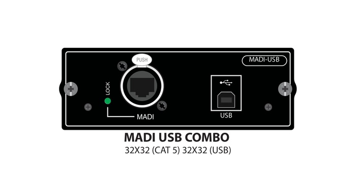 Soundcraft 5046678.v 32x32 MADI And USB Combo Option Card For Si Series Mixers