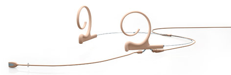 DPA Microphones FIDF34-2 Dual-Ear Directional Headset Microphone with 3.5mm Locking Connector in Beige FIDF34-2