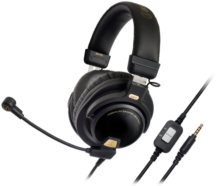 Audio-Technica ATH-PG1 Premium Gaming Headset with Flexible 6" Boom Microphone ATH-PG1