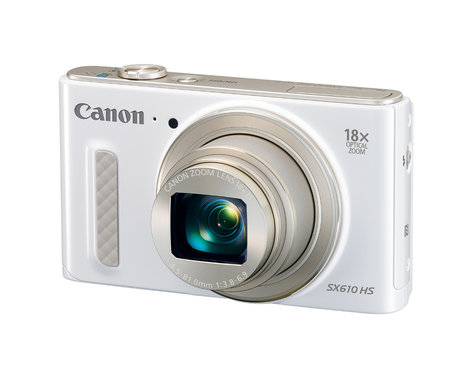 Canon PowerShot SX610 HS 20.2MP Digital Camera with 18x Optical Zoom and 3" LCD Screen, in White POWERSHOT-SX610HS-WH