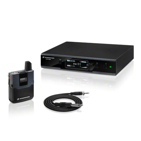 Sennheiser EWD1-CL1 Evolution Wireless D1 Series Digital Bodypack System with CL1 Instrument Cable EWD1-CL1