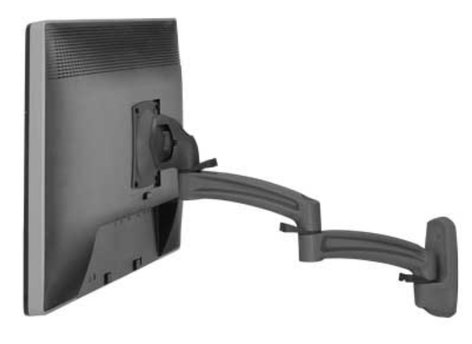 Chief K2W120B K2W Wall Mount Swing Arm For Single Monitor, Black