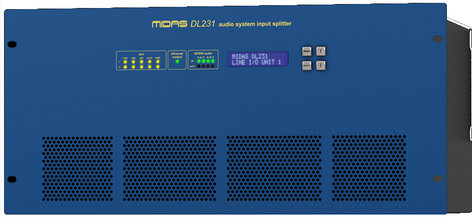 Midas DL231 24 In / 24 Out Active Microphone Splitter with 2 Mic Preamps per Input DL231