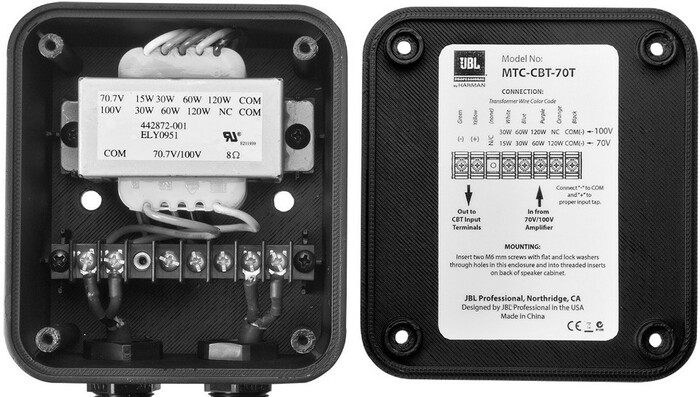JBL MTC-CBT-70T Bolt-On Transformer Module for CBT 70 Models MTC-CBT-70T