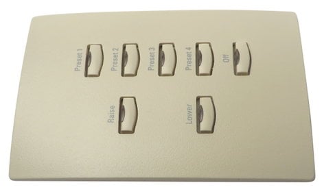 ETC/Elec Theatre Controls 7081A2204-1A White-A Face Plate for 10007 7081A2204-1A