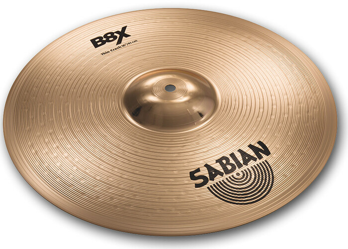 Sabian 45003X B8X Performance Set With 14" Hi-Hats, 16" Thin Crash, 20" Ride Cymbals