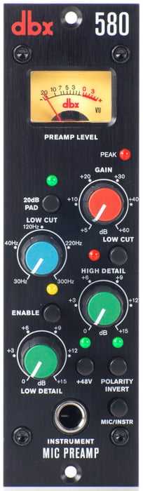 DBX 580 500 Series Microphone Preamplifier 580