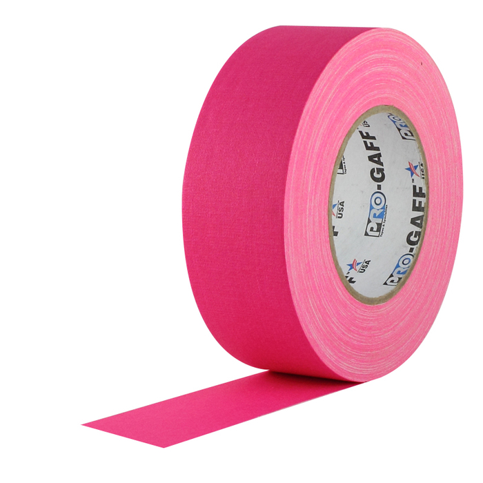 Rose Brand Gaffers Tape 50 Yard Roll Of 2" Wide Fluorescent Gaffers Tape