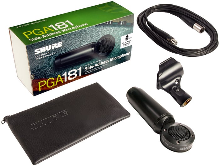 Shure PGA181-XLR Cardioid Condenser Side-Address Mic With 15' XLR Cable