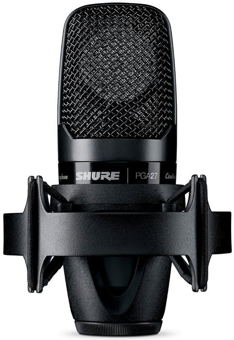 Shure PGA27-LC Cardioid Large-Diaphragm Side-Address Mic With Shock Mount And Carrying Case