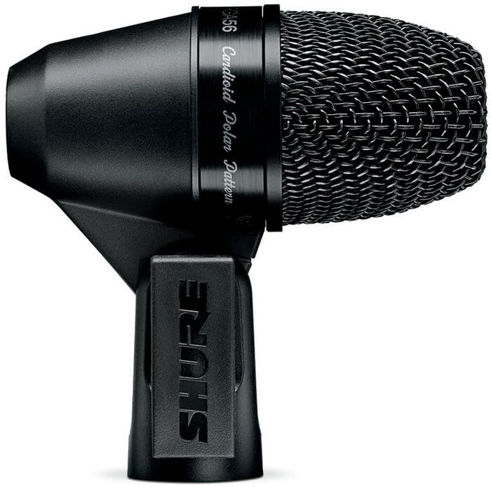 Shure PGA56-XLR PG ALTA Cardioid Dynamic Snare Drum / Tom Microphone with 15 ft XLR Cable and A50D Clip Mount PGA56-XLR