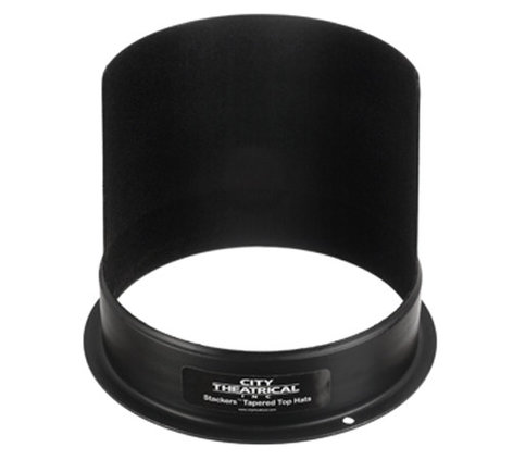 City Theatrical 2851 Stackers 7-1/2" Frame Size Tapered 6" Half Top Hat