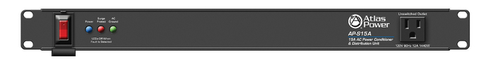 Atlas Sound AP-S15A Rackmount 15A Power Conditioner and Distribution Unit AP-S15A