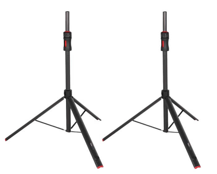 Gator Cases GFW-ID-SPKRSET Set of (2) Frameworks ID Series Adjustable Speaker Stands with Carry Bag GFW-ID-SPKR-SET