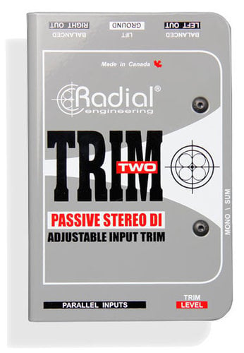 Radial Engineering Trim-Two Passive Stereo Direct Box With Level Control