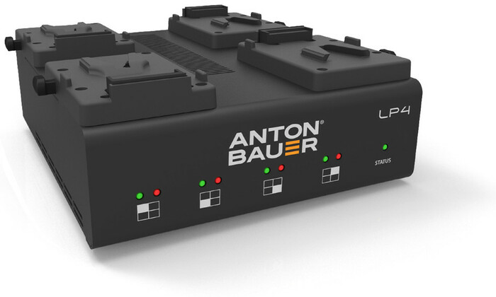 Anton Bauer 8475-0128 LP4 Quad V-Mount Charger 8475-0128