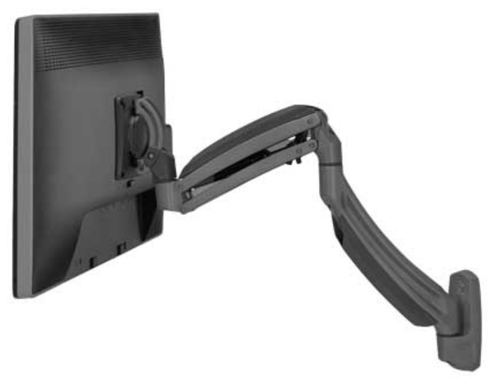 Chief Manufacturing K1W120B Single Monitor Kontour K1W Dynamic Wall Mount in Black K1W120B