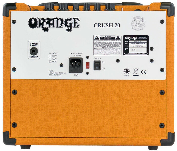 Orange CRUSH20 Crush 20 20W Guitar Amplifier With 8" Speaker