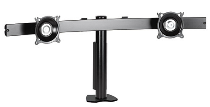 Chief Manufacturing KTC225B Widescreen Dual Horizontal Desk Clamp Mount in Black KTC225B