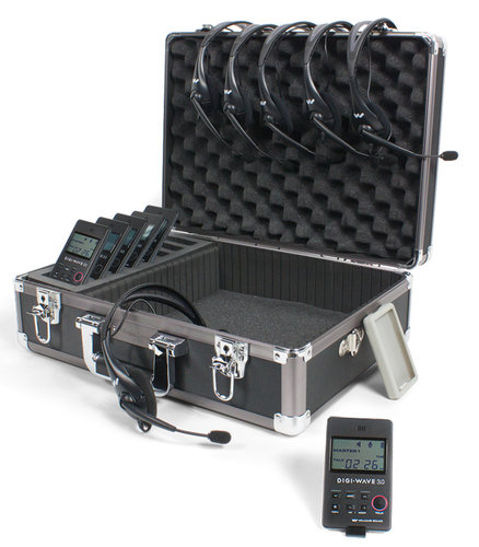 Williams Sound DWS COM 6 300 Digi-Wave Wireless Intercom System with (6) DLT 300 Transceivers and (6) Single-Ear Headsets DWS-COM6-300