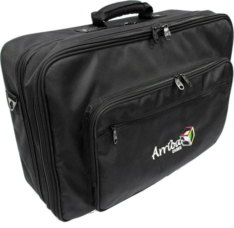 Arriba Cases AS322 Padded Soft Case for DJ Mixers with Laptop Storage Compartment AS-322
