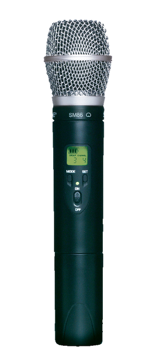 Shure ULX2/SM86-J1 ULX Series Wireless Handheld Transmitter with SM86 Cardioid Condenser Capsule, 554-589 MHz ULX2/SM86-J1