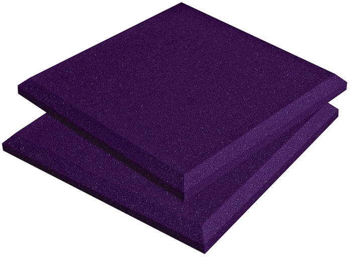 Auralex SFLAT1114PUR Box of 14 1'x1'x2" SonoFlat Acoustic Panels in Purple SFLAT1114PUR