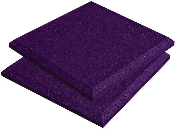 Auralex SFLAT1114PUR Box Of 14 1'x1'x2" SonoFlat Acoustic Panels In Purple